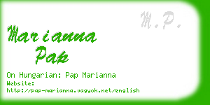 marianna pap business card